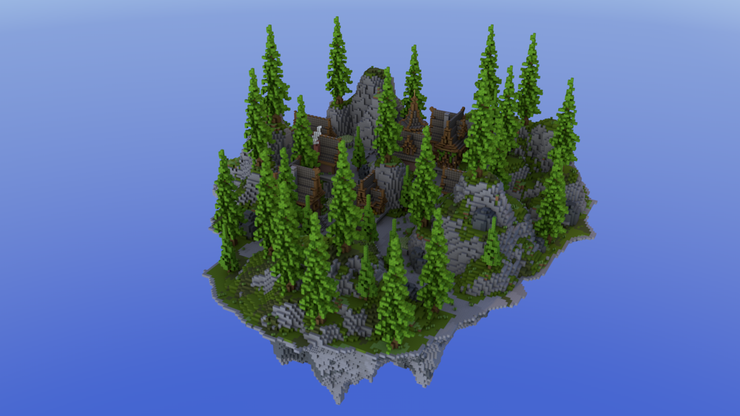 Medieval Mountains Floating Hub | 1.8+